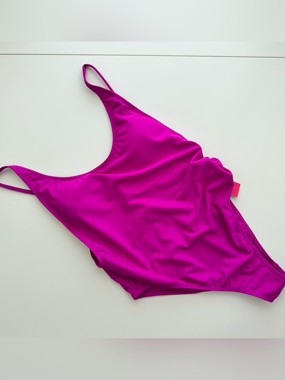 Fuchsia low back swimsuit NWT- L